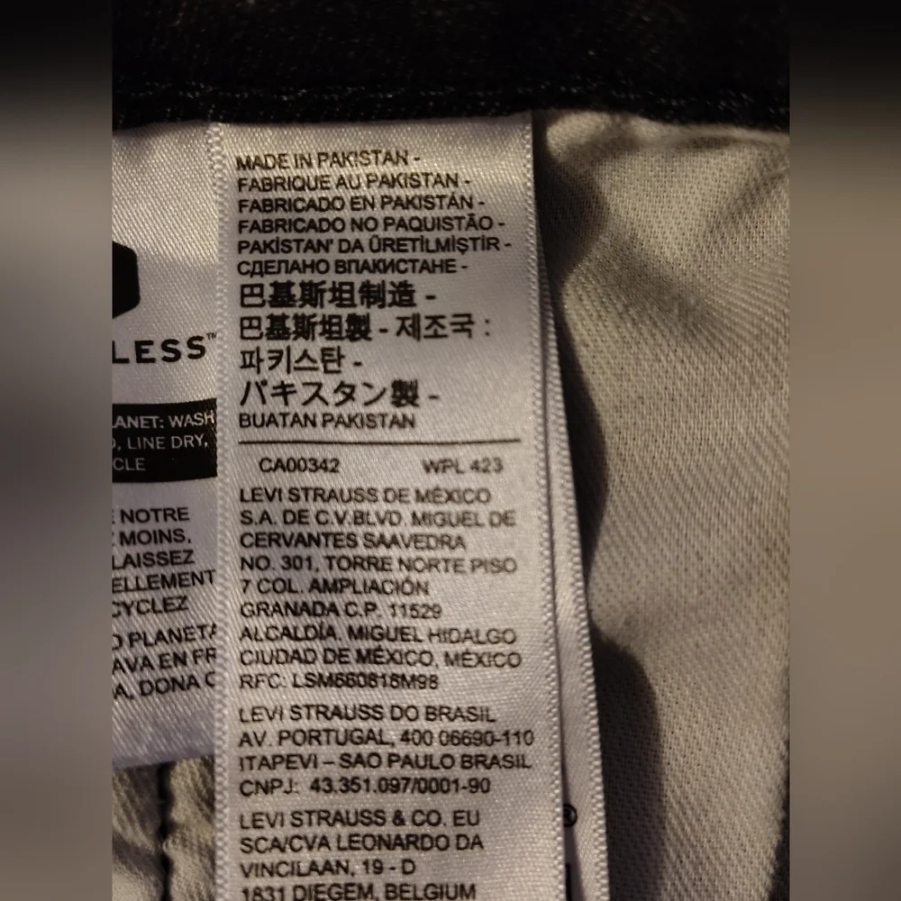 Levi's 511 Black Denim Jeans Size W32 L30
